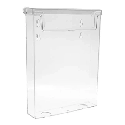 Abbildung von 2 Stück taymar DIN A5 Prospekthalter, Prospektbox mit Deckel, Wetterfest (auch für den Außenbereich geeignet)