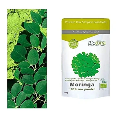 Abbildung von Biotona Moringa raw powder, 1er Pack (1x 200g)