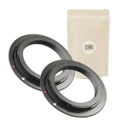 Abbildung von X2 M42 EOS Anpassung Ring Objektive an Canon EF EFS Gehäuse 100% Infinite Metalladapter erhaltene Metallringanpassung Adaptive französische Marke