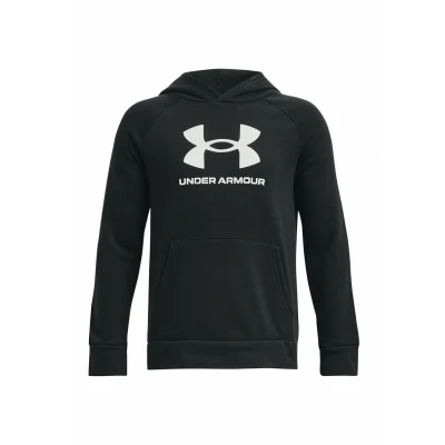 Abbildung von Under Armour Rival BIG LOGO Kapuzenpullover für Kinder, Größe: 134 146, Black