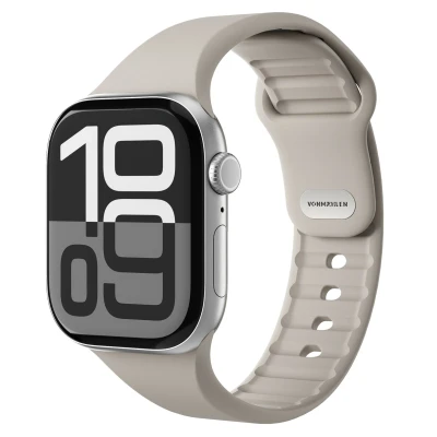 Abbildung von Vonmählen Apple Watch Armband Silikon und TPU (weich) Beige Geeignet für 38/40/41/42 mm Cream