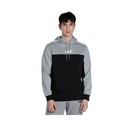 Abbildung von Puma Essentials Block Kapuzenpullover, Herren, Größe: XL, Black