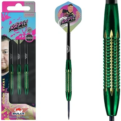 Abbildung von 3 Bulls Ricky Evans Shell Coated Brass 21 Gramm Messing Dartpfeile