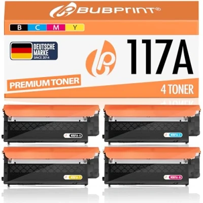 Abbildung von Bubprint 4 Pack Toner kompatibel als Ersatz für hp Color Laser MFP 117a 179fwg 178nwg