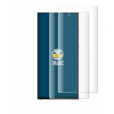 Abbildung von BROTECT 2 Stück Full Cover Schutzfolie für Samsung Galaxy S23 Ultra (case friendly) Screen Displayschutz Folie [3D Curved, Kristall Klar]