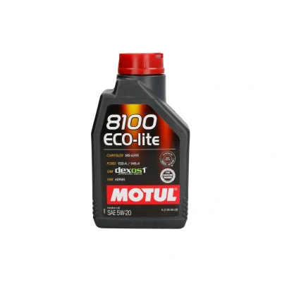 Abbildung von Motul ECO lite 5W 20 1l Motoröl 109102 OPEL: Meriva A, Vectra B Limousine, Corsa D Schrägheck, CHEVROLET: Captiva, Spark, Orlando, SAAB: 9 3 Limousine
