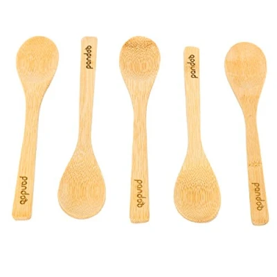Abbildung von pandoo Besteck Set aus 100% natürlichem Bambus, 5er (5 tlg), Bambus