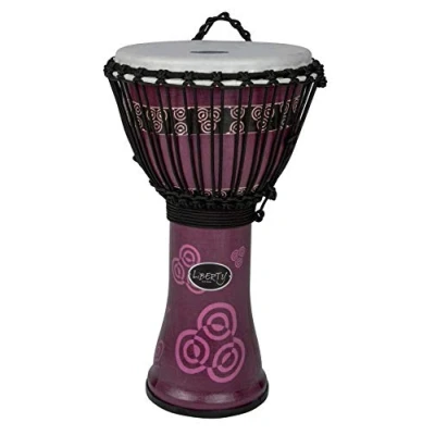 Abbildung von Gewa LS829060 Djembé Liberty Series Rope Tuned 10 Zoll Abstract Bali Purple Kente