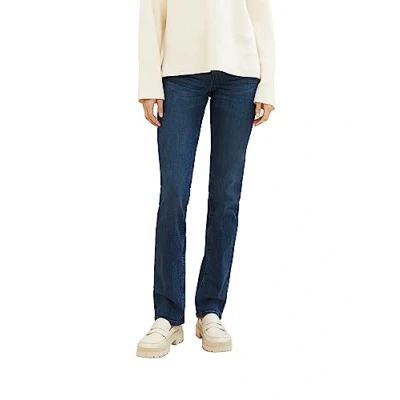 Abbildung von TOM TAILOR Damen 1008119 Alexa Straight Jeans, 10282 Dark Stone Wash Denim, 26W / 34L EU