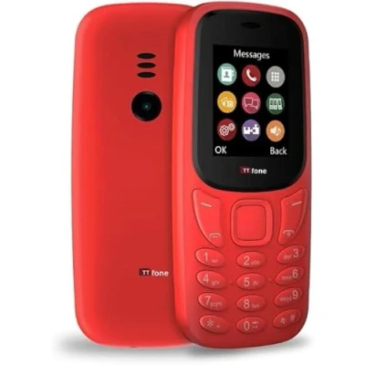 Abbildung von TTfone TT170 Smartphone, entsperrt, einfache Funktionen, mit 1,8 Zoll Bildschirm (rot, Ladegerät)
