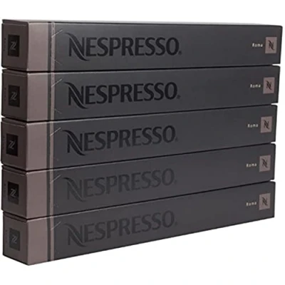Abbildung von Nespresso Roma Coffee 50 Kapseln Kapseln, 5 Hüllen, langer Ablauf