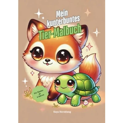 Abbildung von Mein kunterbuntes Tier Malbuch: Mit Geschichten für Kinder ab 4 Jahren