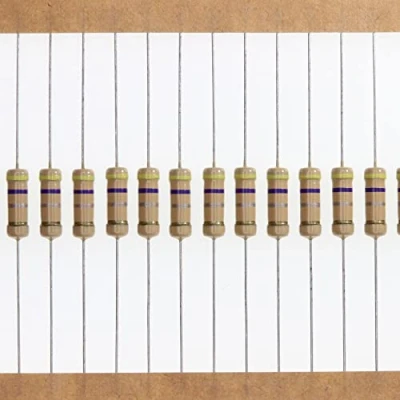Abbildung von HUABAN 100 Stücke 1 Watts 1W 0R47 0.47 Ohm 5% Kohleschichtwiderstand