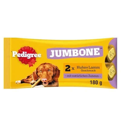 Abbildung von Pedigree Hundesnacks Riesenknochen für mittelgroße Hunde mit Huhn &amp; Lamm, 24 Stück (12 x 2 Stück)