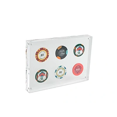 Abbildung von Acryl Casino Pokerchip Display Rahmen