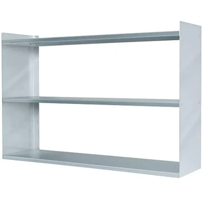 Abbildung von Wandregal aus Edelstahl, BxTxH 1000x250x650 mm, 3 Regalböden, Silber