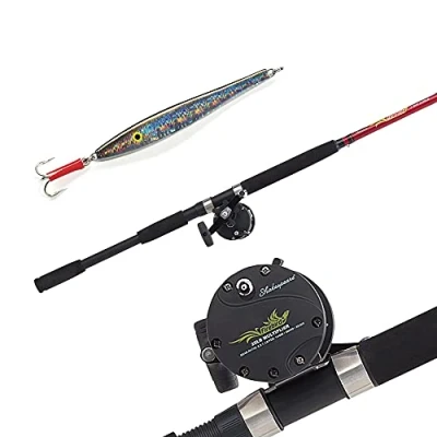 Abbildung von Shakespeare Bootruten und Multirollen Combo Set 2.13m 20 30lb Linke Hand