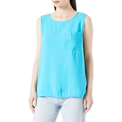 Abbildung von comma casual identity Bluse, Damen, Größe: 38, Türkis