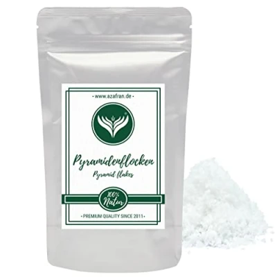 Abbildung von Azafran Pyramidenflocken Indisches Flor de Sal/Fleur Sel (Salzblume) Pyramidensalz Salz Flocken 250g