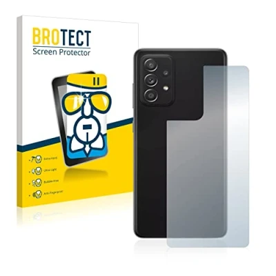Abbildung von BROTECT Schutzglas für Samsung Galaxy A52 / 5G (Rückseite) Schutzfolie Panzer Folie Glas [Extrem Kratzfest 9H, Anti Fingerprint, Ultra Transparent]