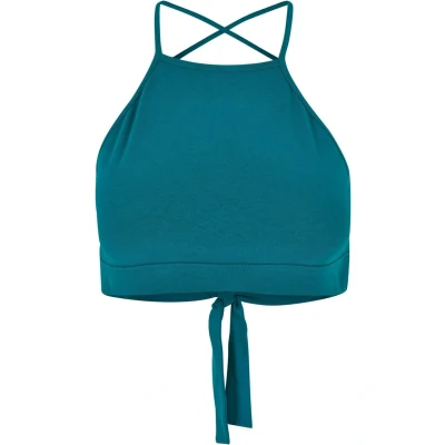 Abbildung von Urban Classics Triangle Top, Damen, Größe: XS, Watergreen