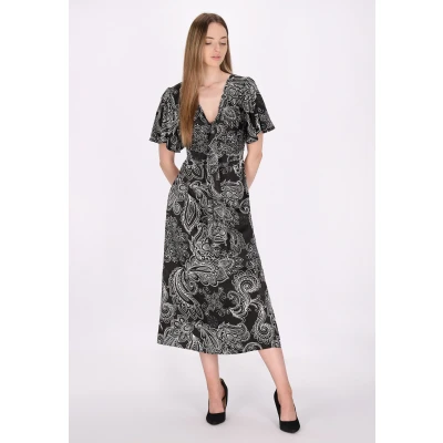 Abbildung von Kleid SCHMUDDELWEDDA XS / Schwarz Weiß 100% Polyester