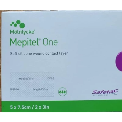 Abbildung von Mepitel One 5x7,5 cm Silikon Netzverband 10 St