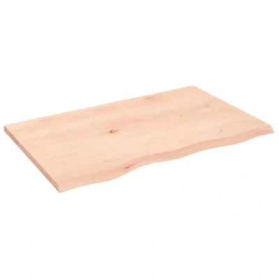 Abbildung von vidaXL Tischplatte, Schreibtischplatte mit Naturkante, Holztischplatte für Esstische Couchtische, Esstischplatte Couchtischplatte DIY Platte, Massivholz Eiche Unbehandelt