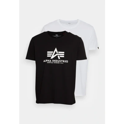 Abbildung von Alpha Industries Tshirt print, Herren, Größe: XS, Black white