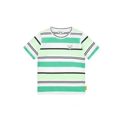 Abbildung von Steiff Kurzarm TEAM Tshirt print für Kinder, Größe: 104, Winter green
