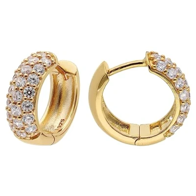 Abbildung von trendor Creolen 16 MM Ohrringe, Damen, Größe: One Size, Gold coloured