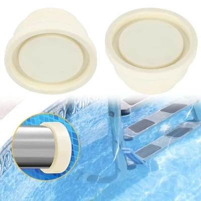 Abbildung von Poolleiter Gummipuffer, Schwimmbadleiter Gummistecker Leiter Sicherheitsstoßstange Schwimmbadzubehör 2,4x1,5x1,3 Zoll 2 Stück