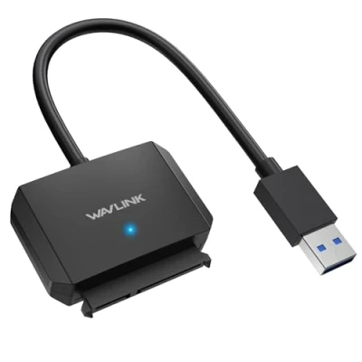 Abbildung von WAVLINK USB 3,0 auf SATA Adapter für 2,5&quot; SSD und HDD zu Kabel 2.5 Zoll Festapltten