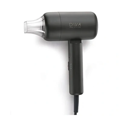 Abbildung von Diva Pro Styling Jet Set 3000 Superkompakter, Leichter Reise Haartrockner Schwarz