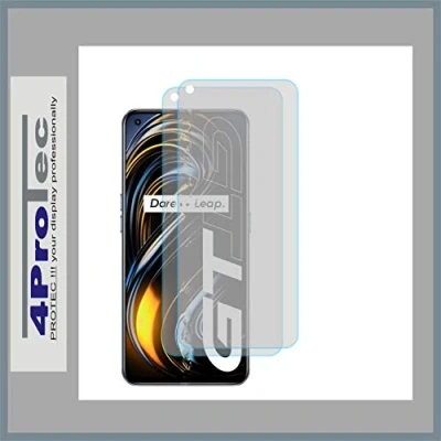 Abbildung von 4ProTec I 2X Schutzfolie KLAR passgenau für Realme GT 5G Bildschirmschutzfolie