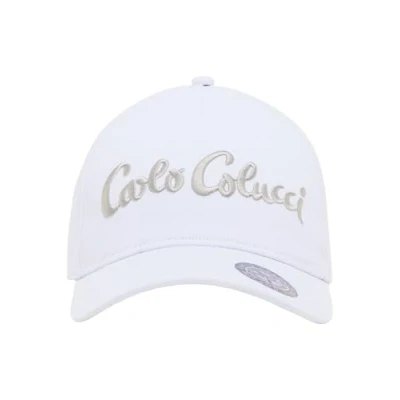 Abbildung von Carlo Colucci Basecap mit 3D Logo Strickerei Weiß OS