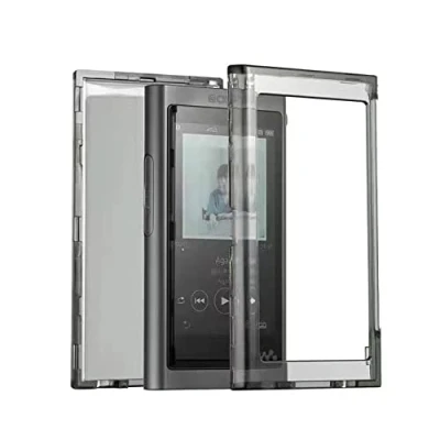 Abbildung von Zshion Hülle Kompatibel mit Sony NW A55 A56 A57, Stoßdämpfend, Leicht, Ultradünn, Weiche TPU für Walkman A55HN A56HN A57HN A50 A57 (Transparentes Schwarz)