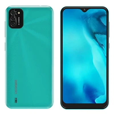 Abbildung von DOOGEE X93 3G Smartphone ohne Vertrag Günstig, 6,1&#039;&#039; Waterdrop HD+ Bildschirm,Android 10 DUAL SIM Handy,Quad Core 2GB RAM 16GB ROM,8MP Dreifache Kamera,GPS, Gesichts Entsperrung 4350mAh Akku Grün