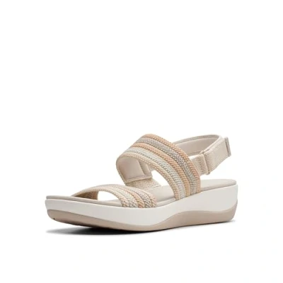 Abbildung von Clarks Damen Arla Stroll Sandale, Beige Combi, 42 EU