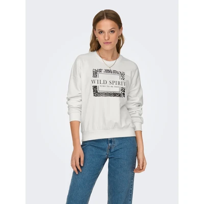 Abbildung von ONLY Onlruna O NECK BOX Sweatshirt Cloud dancer, Damen, Größe: XL, dancer