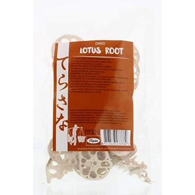 Abbildung von Muso Lotusscheiben getrocknet 50g Lotuswurzeln ballaststoffreich vegan