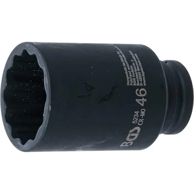 Abbildung von BGS 5234 Kraft Steckschlüssel Einsatz Zwölfkant, tief Antrieb Innenvierkant 12,5 mm (1/2&quot;) SW 46