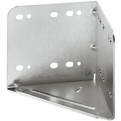 Abbildung von Gedotec Bettwinkel Metall Bettverbinder zum Schrauben Eckverbinder für Betten &amp; Möbel 115 x 133 mm Stahl verzinkt Winkel extra STARK 1 Stück Eckwinkel im Holz