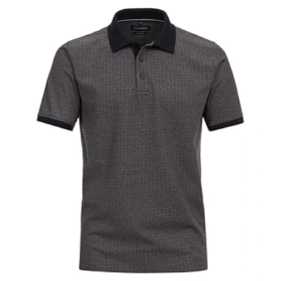 Abbildung von Casamoda Andere Muster Poloshirt, Herren, Größe: Medium, Dunkelblau