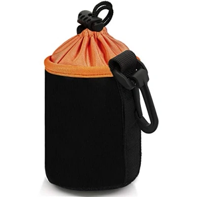 Abbildung von MyGadget Objektivtasche Neopren [S] mit Fleece Fütterung Objektivbeutel Schutztasche wasserabweisend für Kamera Objektive z.B. Canon, Sony Schwarz