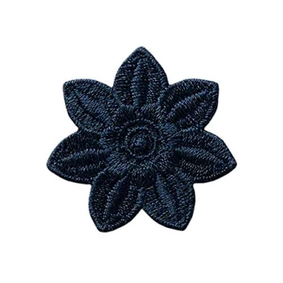 Abbildung von Mono Quick Aufnäher Bügelbild, Aufbügler, Applikationen, Patches, Flicken, zum aufbügeln, Polyester, Blume Blüte Pflanze Größe: 3,1 x 3,3 cm