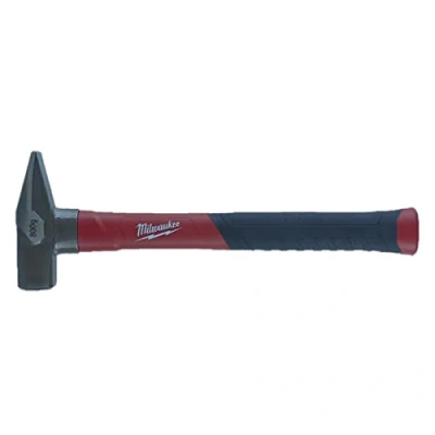 Abbildung von Milwaukee Fiberglas Schlosserhammer, Stiel mit Softgripummantelung, hoher Anwenderkomfort, DIN 1041, 200 1000g, Größe:300 g