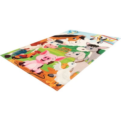 Abbildung von Obsession Kinderteppich &quot;My Juno 472&quot;, rechteckig, Spielteppich, Motiv Bauernhof Tiere, Kinderzimmer