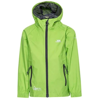 Abbildung von Trespass Qikpac Jacket, Aquatic, 7/8, Kompakt Zusammenrollbare Wasserdichte Jacke für Kinder / Unisex Mädchen und Jungen, 7 8 Jahre, Blau