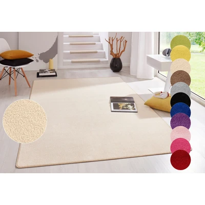 Abbildung von Hanse Home Indoor Teppich Fancy Wohnzimmerteppich einfarbig Modern Velours für Esszimmer, Wohnzimmer, Kinderzimmer, Flur, Schlafzimmer, Küche Beige, 100x150cm